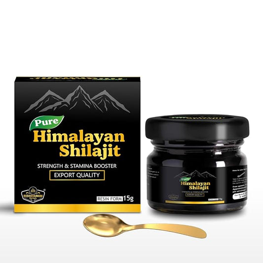 Rishivanam Herbals Pure Original Himalayan Shilajit Resin – 100% Natural 15g Pack for Strength & Stamina15G Pack