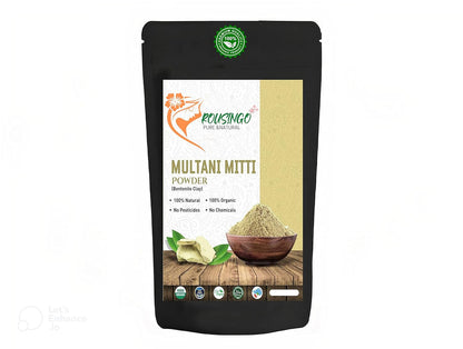 100% Natural Multani Mitti Powder for Face, Skin, and Hair | Fuller's Earth, Bentonite Clay (200 Grams)